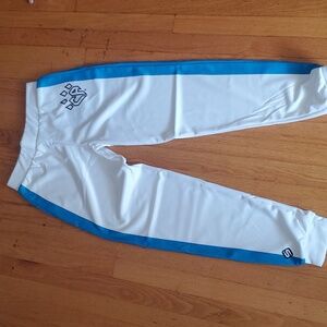 CHEER ATHLETICS White and Blue Sweatpants